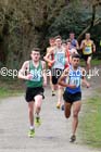 Niall Brooks (Sale) and Tom Lancashire (Bolton) lead on the 1st leg of the senior mens 12 stage relay, 2014 Northern 12 and 6 Stage Relays, Heaton Park Manchester. Photo: David T. Hewitson/Sports for All Pics